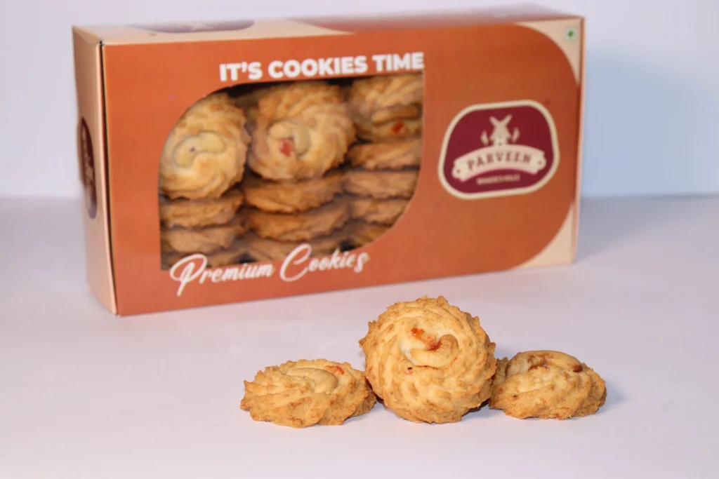 6078 Kaju Coconut Cookies A rich Coconut cookies with cashew topping